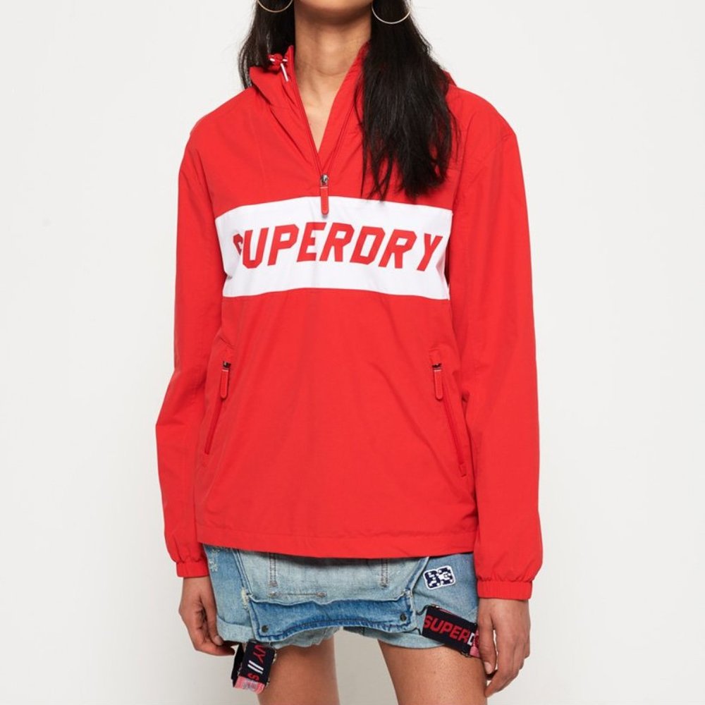 QUARTER-ZIP HOODED JACKET